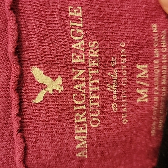 American Eagle 1977 Hooded Long Sleeve T-shirt, Size M - Picture 3 of 7